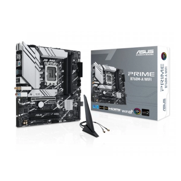 Mainboard Asus PRIME B760M-A WIFI 90MB1EL0-M0EAY0 | Intel B760, Socket 1700, mATX, 4 khe DDR5